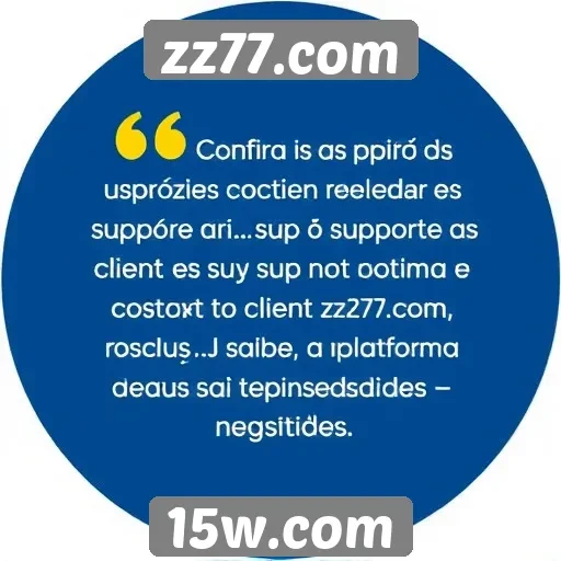 Feedback dos usuários sobre o suporte ao cliente no zz77.com